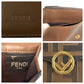 FENDI Tri-fold wallet 3M0395AAFM2098210 leather Brown Gold Metal ZUCCA F IS FENDI