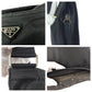 PRADA Shoulder Bag Nylon Black Silver Test Triangle With logo