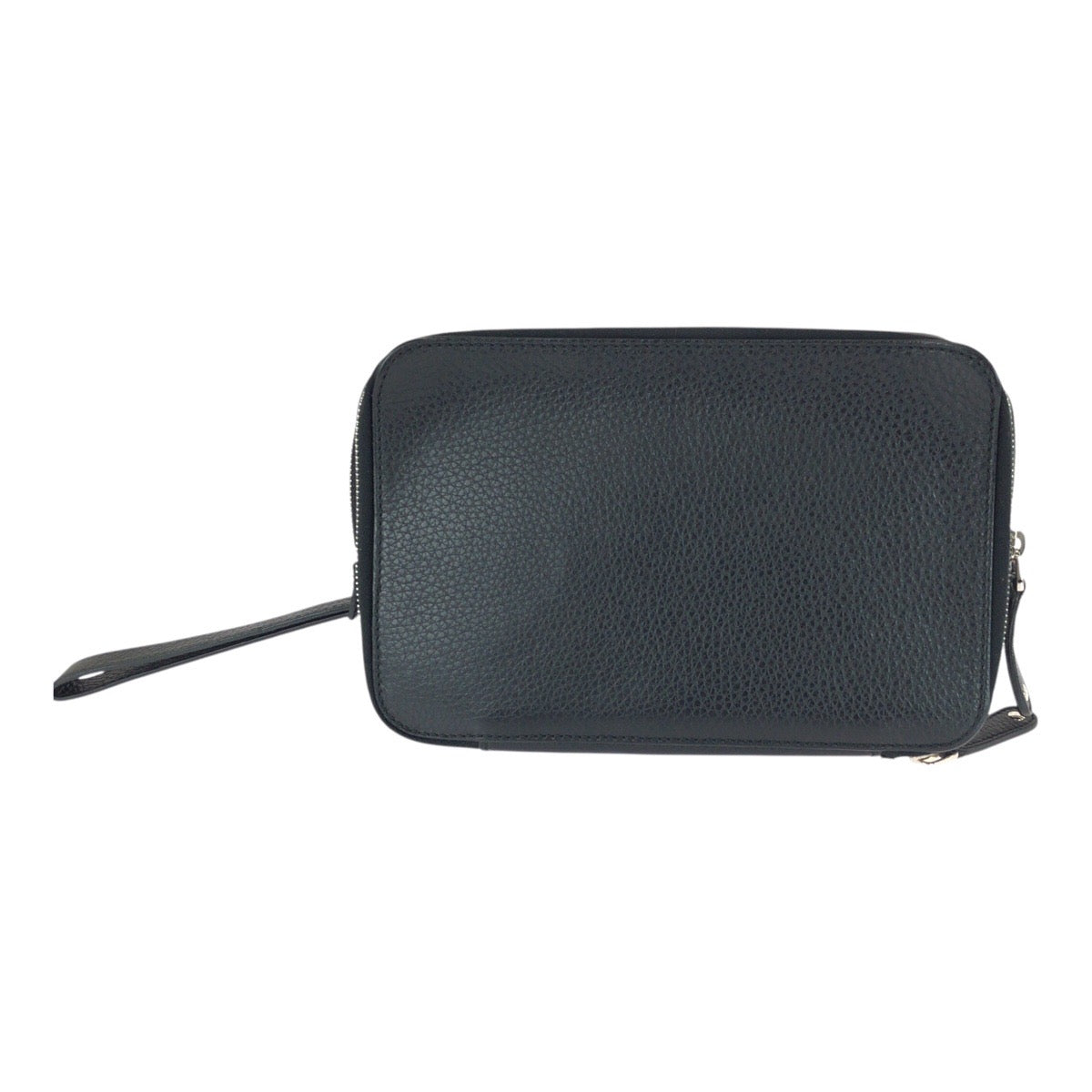 GUCCI Clutch bag 256076 leather Black SilverMetal