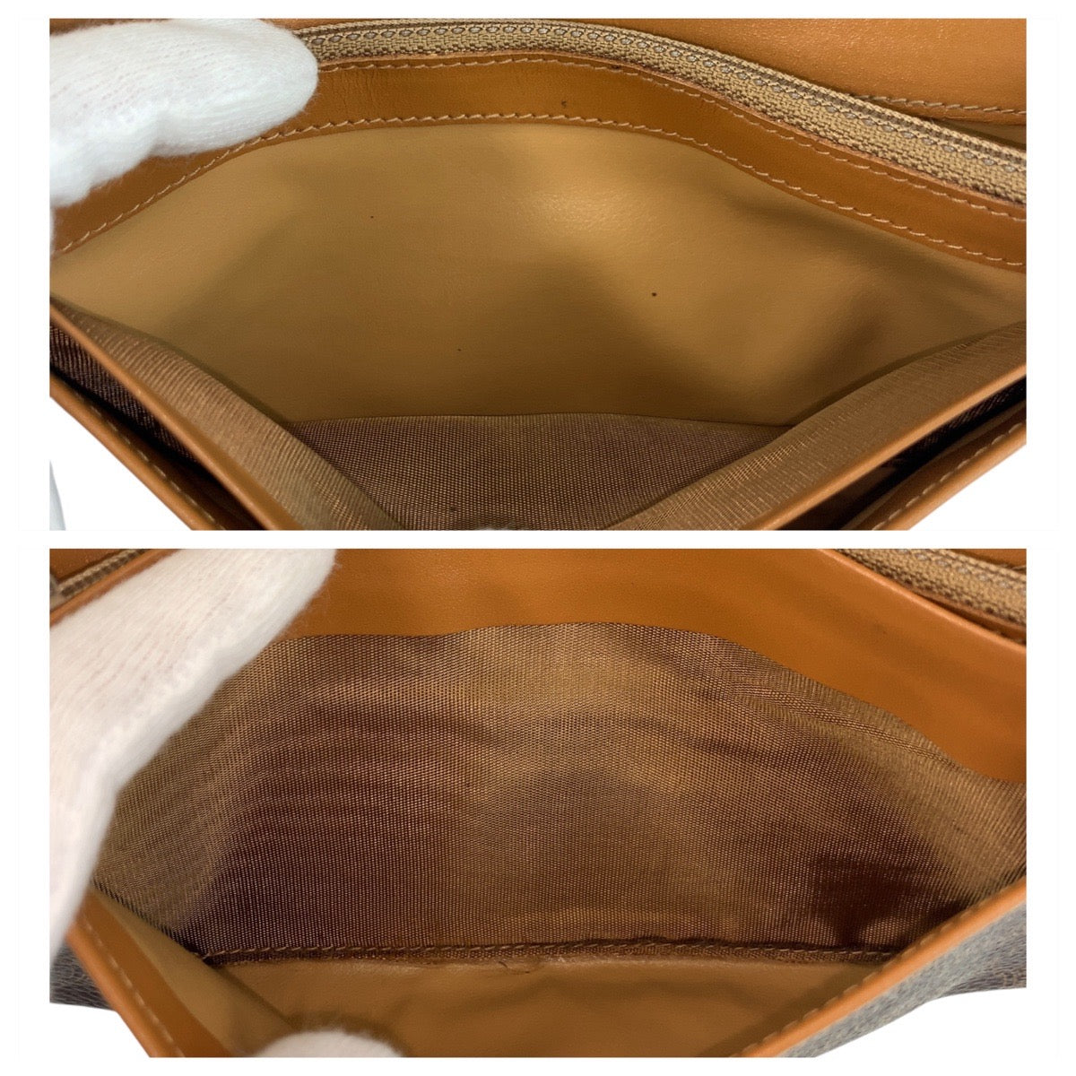 CELINE Long Wallet Purse M11 PVC Brown Macadam