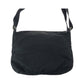 PRADA Shoulder Bag Nylon Black SilverMetal Test Triangle With logo