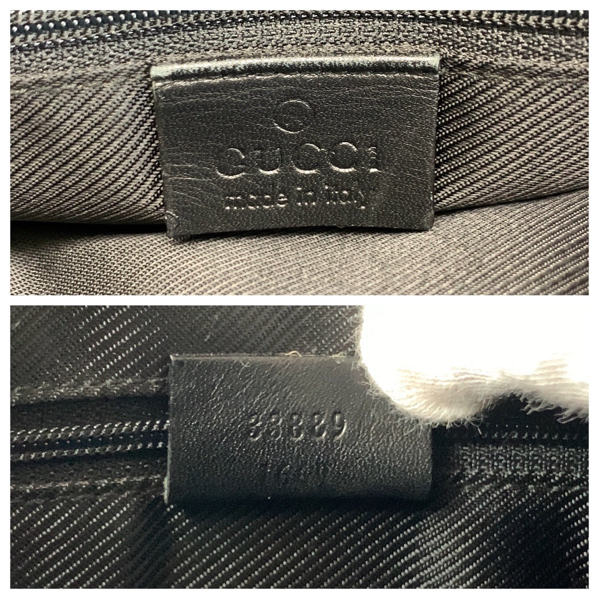 GUCCI Tote Bag 33889 GG canvas black