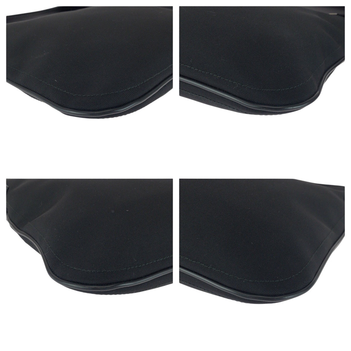 GUCCI Shoulder Bag 019 0422 canvas Black SilverMetal