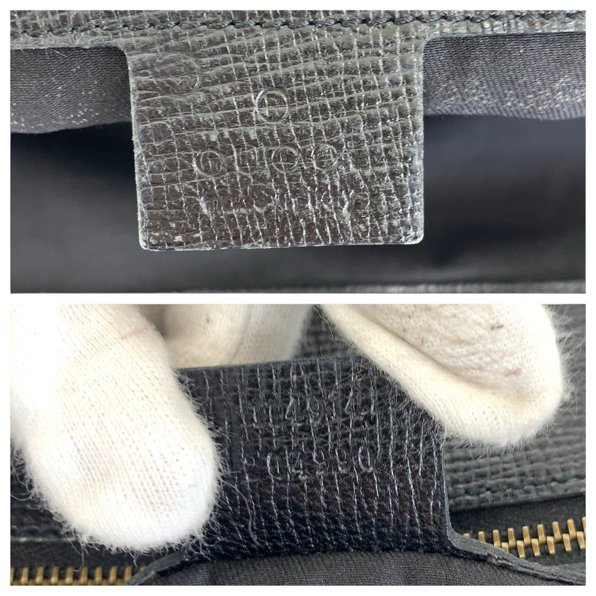 GUCCI Tote Bag 114914 leather Black GoldMetal Horsebit