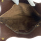 GUCCI Tote Bag 114875 leather Brown Gold Metal Interlocking Old Gucci