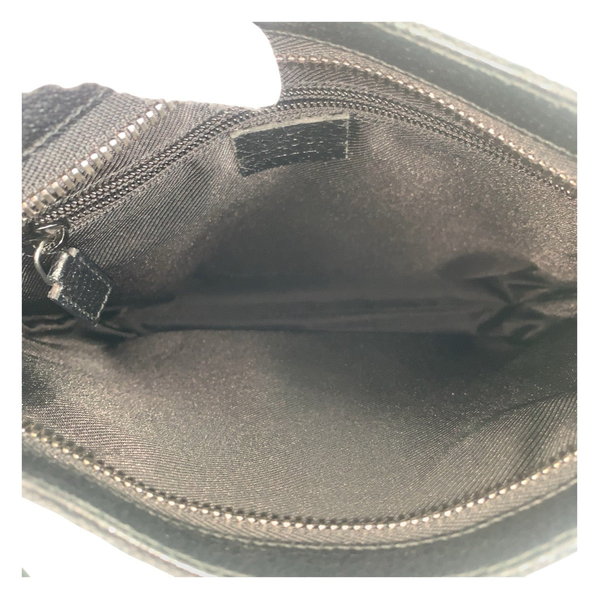 GUCCI Shoulder Bag 122793 GG canvas Black Silver