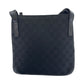 GUCCI Shoulder Bag 122793 GG canvas Black Silver