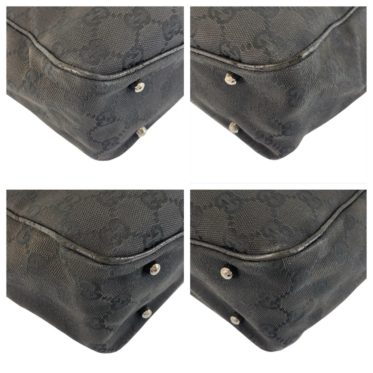 GUCCI Tote Bag 113019 GG canvas Black black