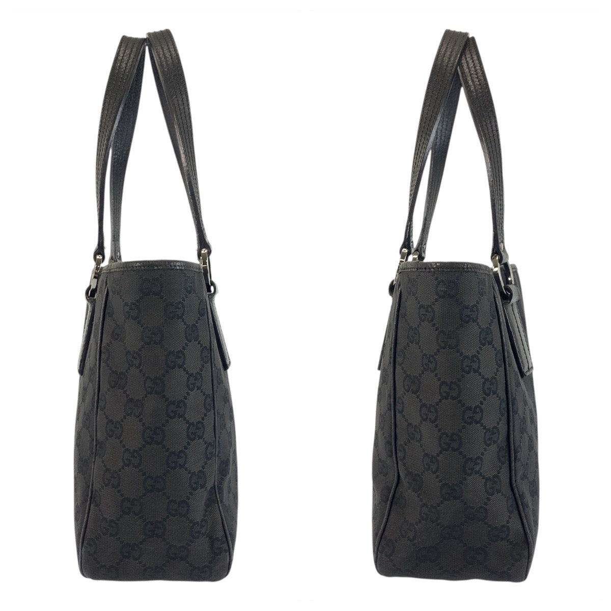 GUCCI Tote Bag 113019 GG canvas Black black