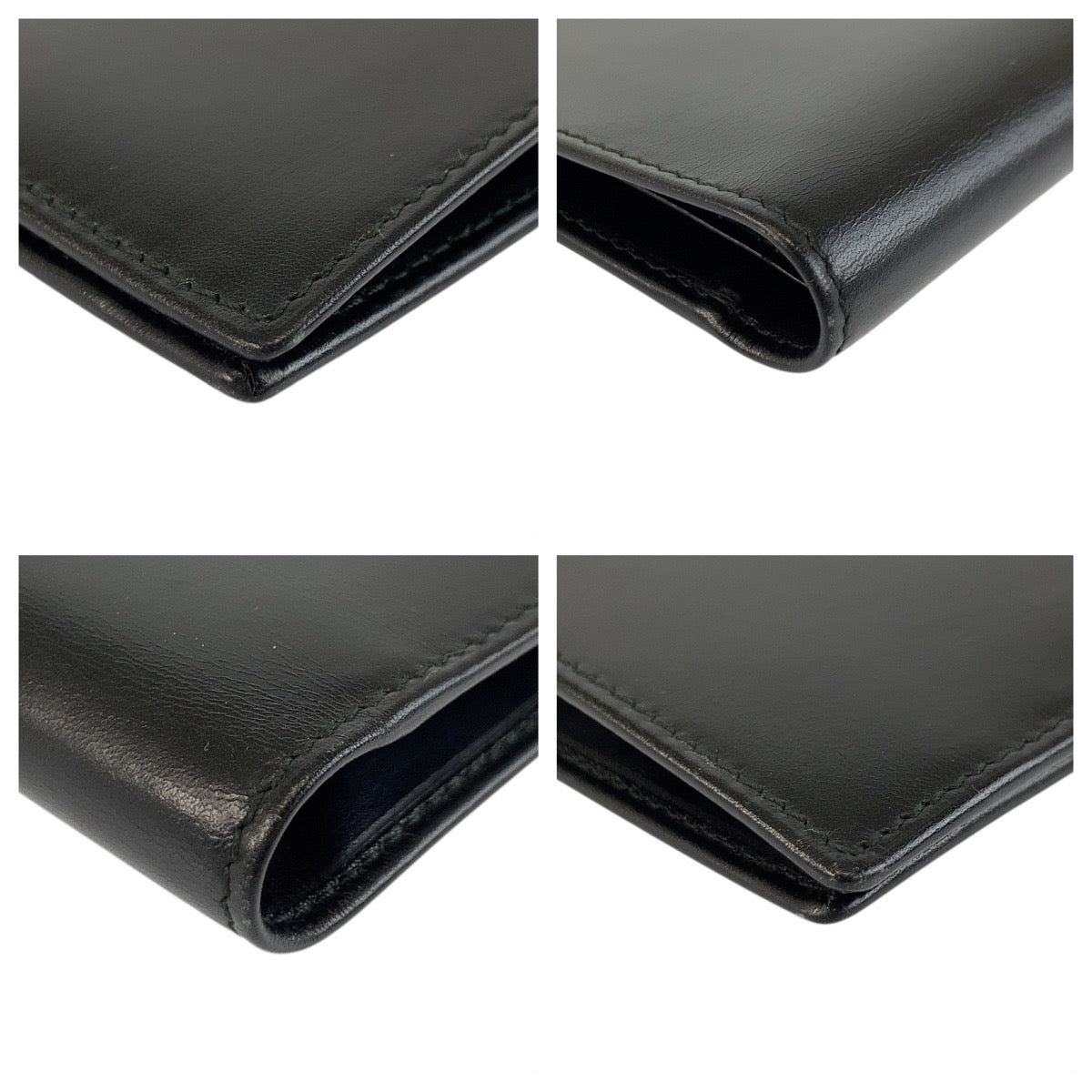 GUCCI Long Wallet Purse 030 1502 1530 leather Black black