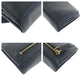 PRADA Long Wallet Purse leather Black gold Safiano