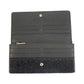 CELINE Long Wallet Purse YS 00/44 Suede Black SilverMetal C Macadam Pattern