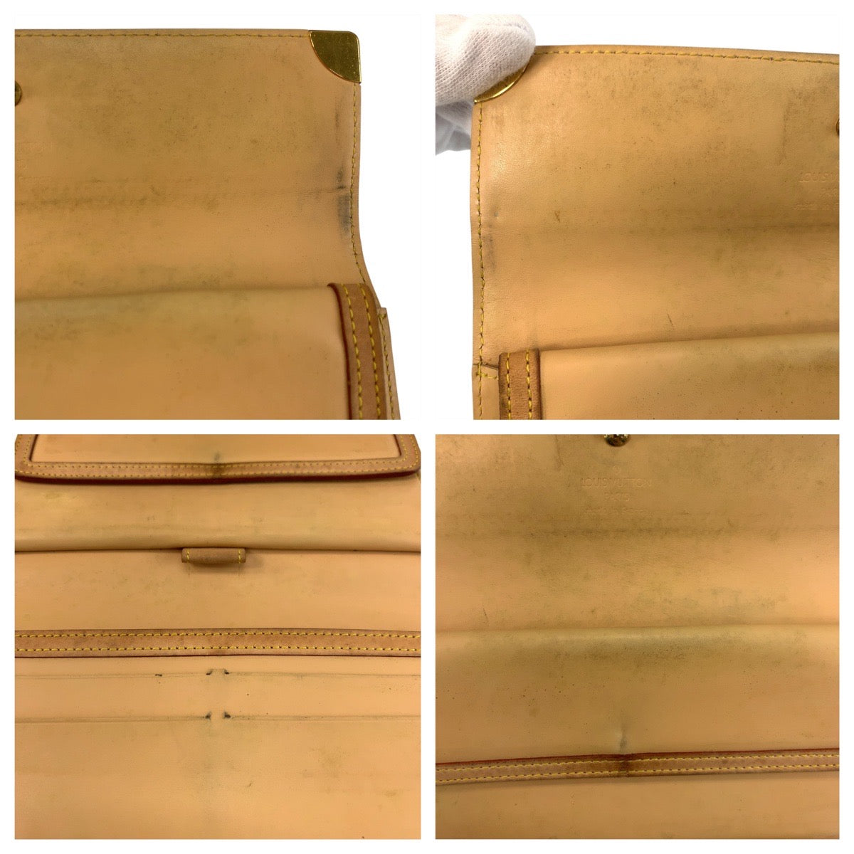 LOUIS VUITTON Long Wallet Purse M92658 PVC Noir Black Gold Metal Monogram multicolor Porte Tresor International