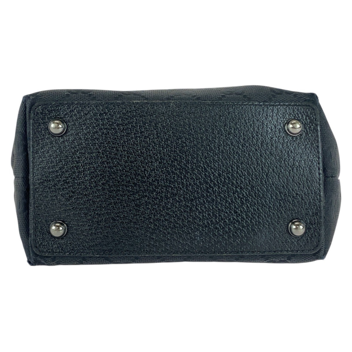 GUCCI Tote Bag 120840 GG canvas Black SilverMetal