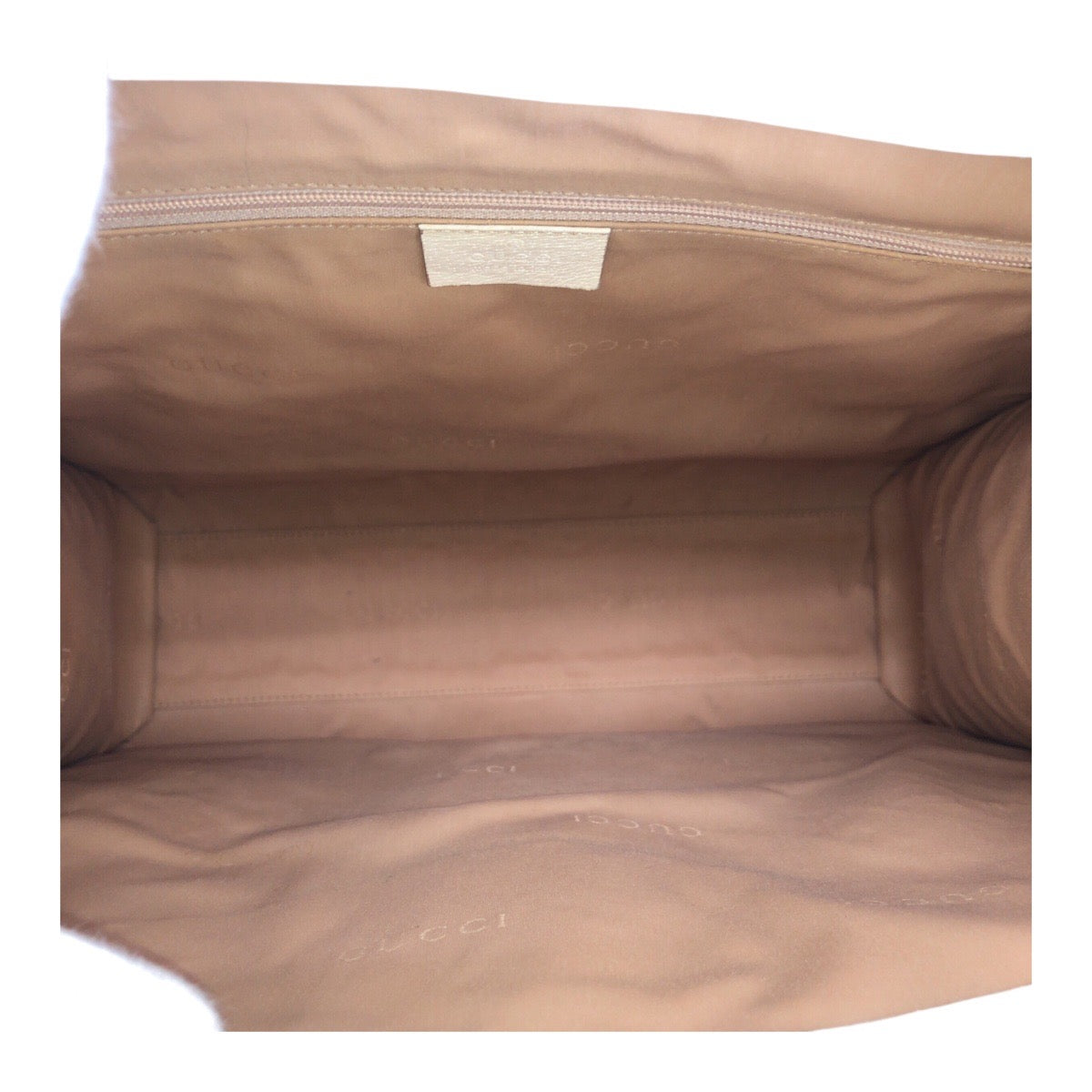 GUCCI Tote Bag 002 1064 leather White Ivory SilverMetal Jackie