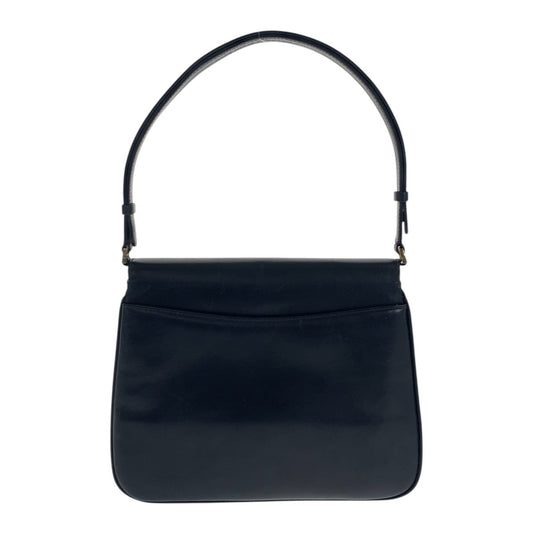 GUCCI Shoulder Bag leather Black GoldMetal Old Gucci Rocking G