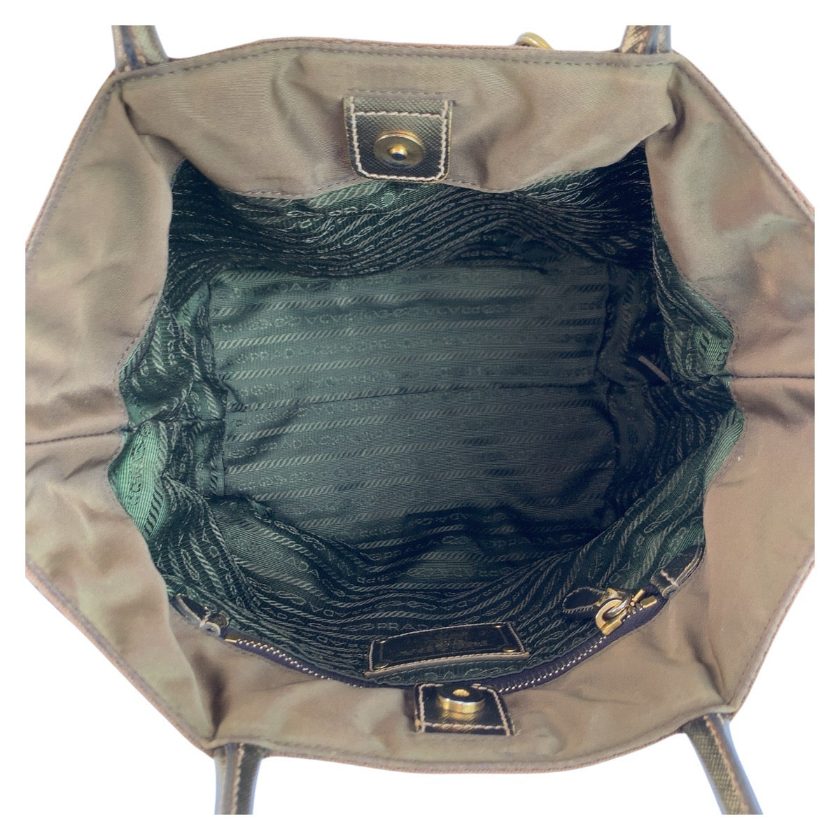 PRADA Tote Bag 31 Nylon khaki