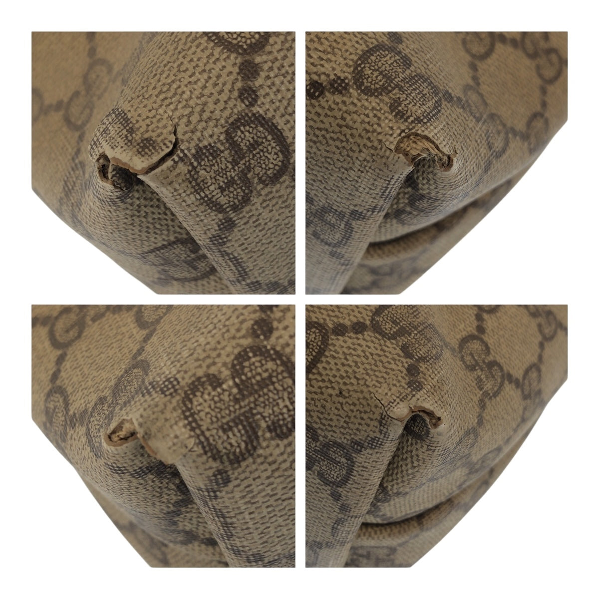 GUCCI Tote Bag 39 02 003 GG Supreme Canvas Brown gold Sherry line Old Gucci