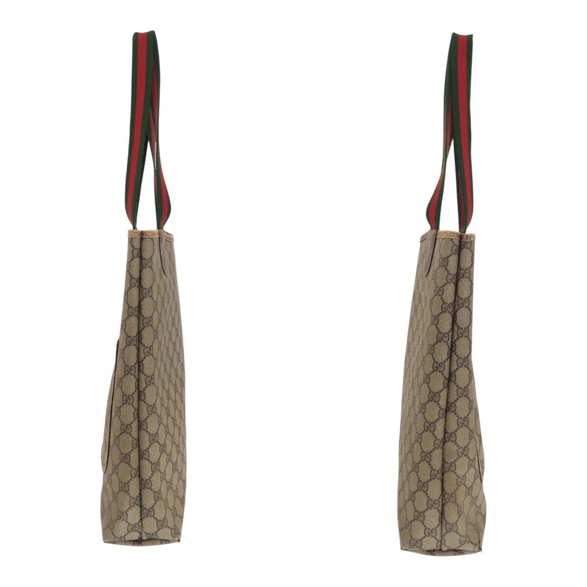 GUCCI Tote Bag 39 02 003 GG Supreme Canvas Brown gold Sherry line Old Gucci