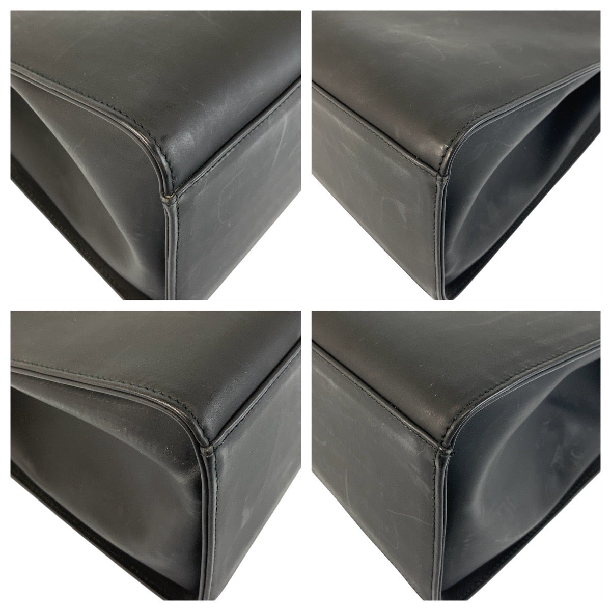 GUCCI Handbag 002 1010 leather Black black Bamboo