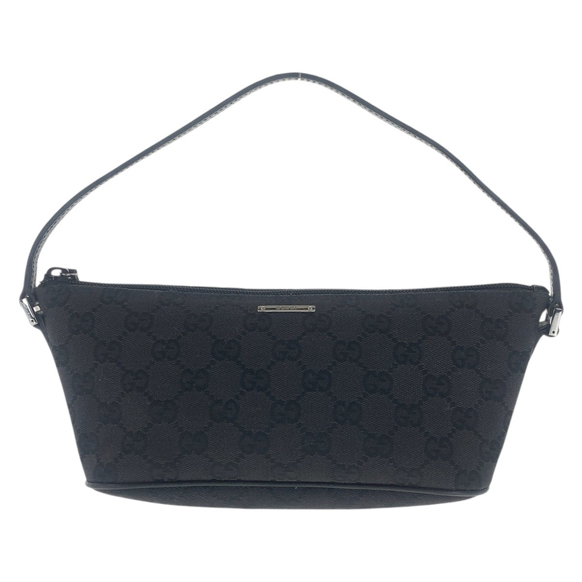 GUCCI Handbag 07198 GG canvas Black SilverMetal
