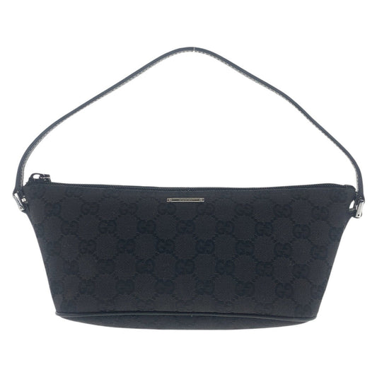 GUCCI Handbag 07198 GG canvas Black SilverMetal