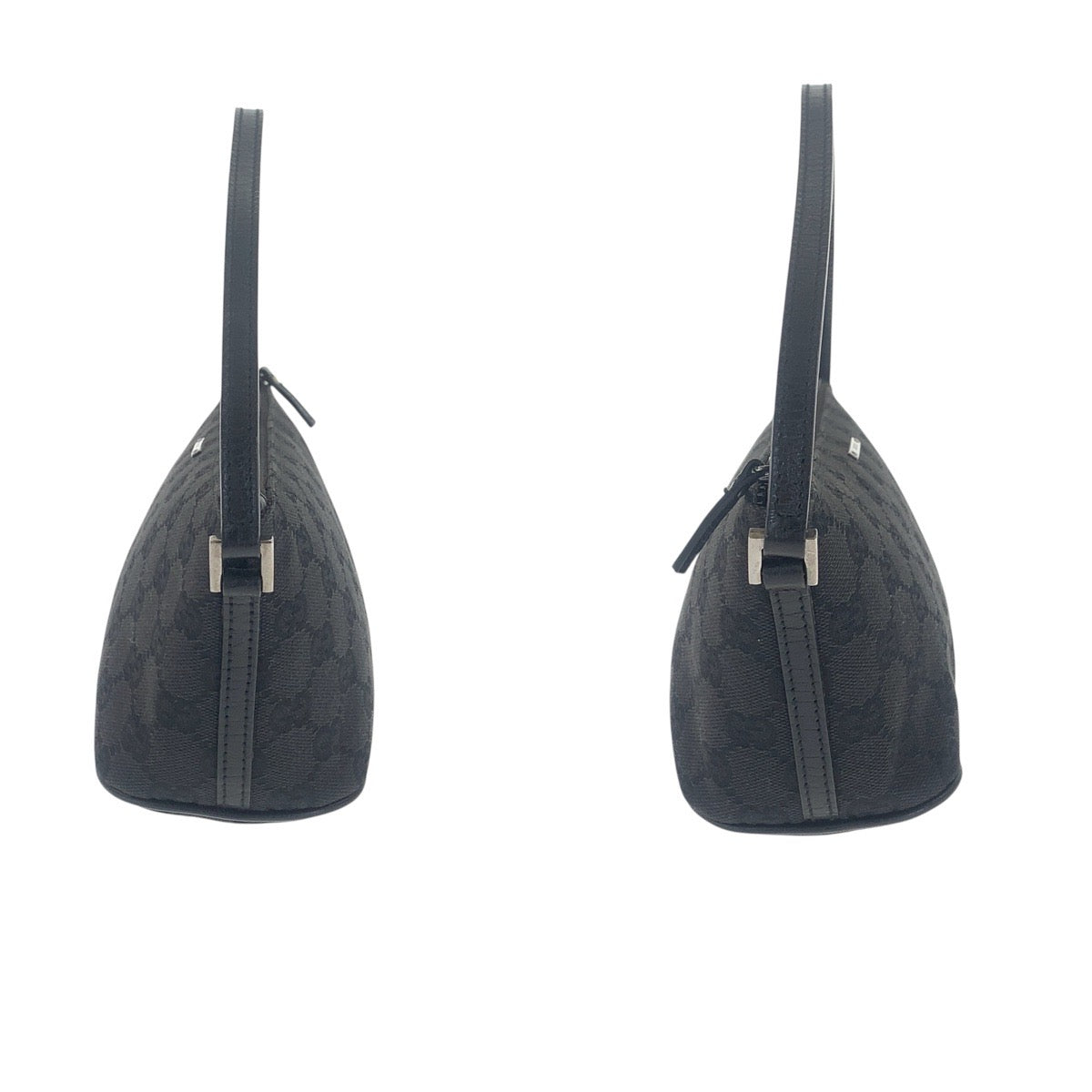 GUCCI Handbag 07198 GG canvas Black SilverMetal