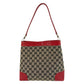 GUCCI Shoulder Bag 001 4231 GG canvas Beige Red Gold Metal