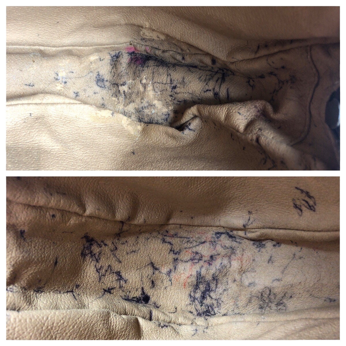 GUCCI Clutch bag 89 01 034 GG Supreme Canvas Beige brown Sherry line