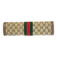 GUCCI Clutch bag 89 01 007 GG Supreme Canvas Beige Gold Metal Sherry line