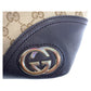 GUCCI Tote Bag 169946 GG canvas Beige Dark Brown Gold Metal Newbrit