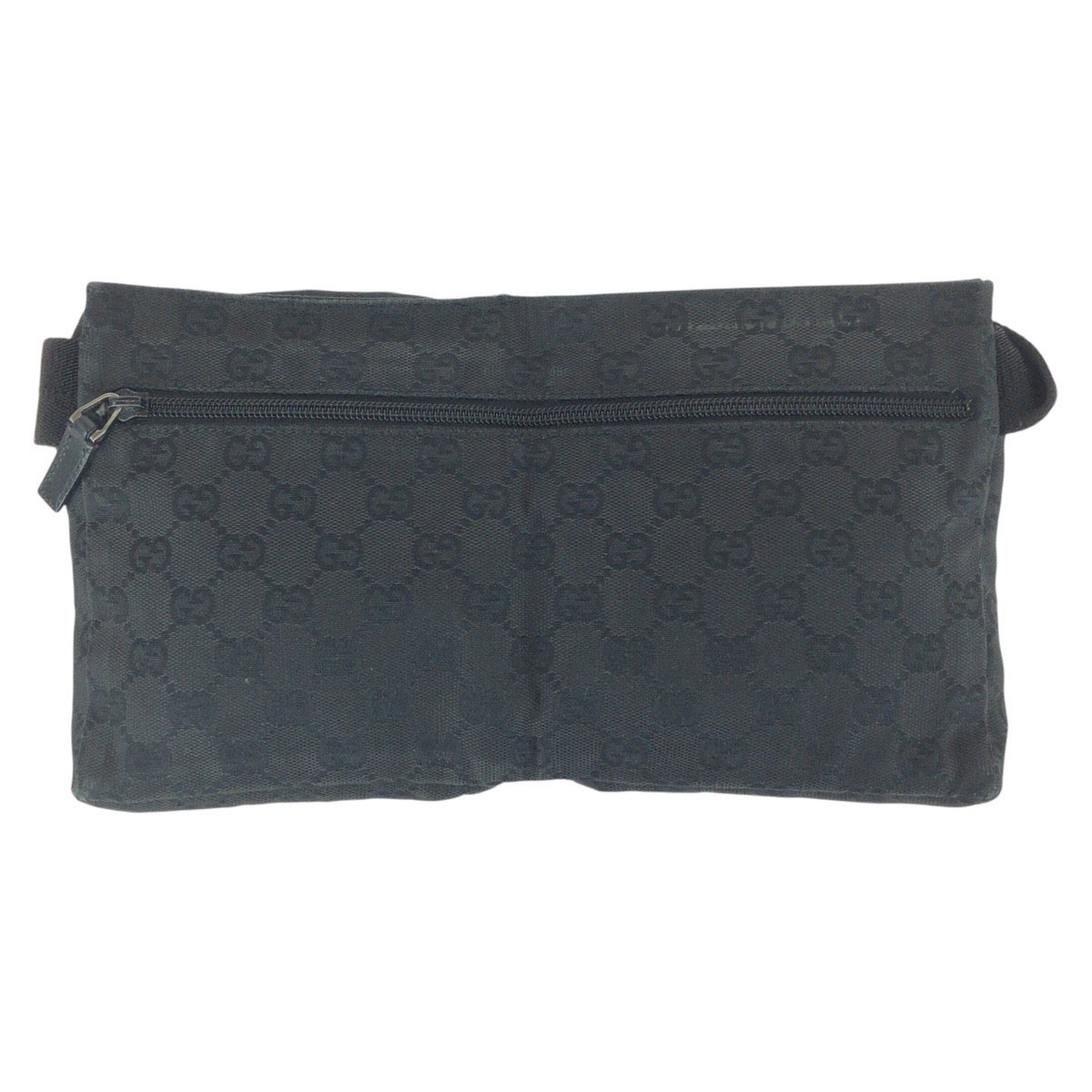 GUCCI Sling bag 28566 GG canvas Black SilverMetal
