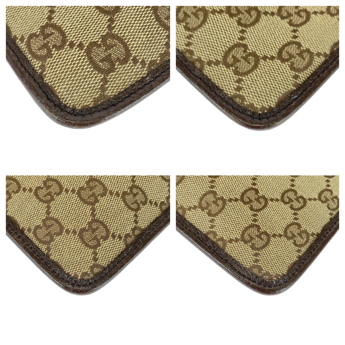 GUCCI Shoulder Bag 27639 GG canvas Brown Beige SilverMetal