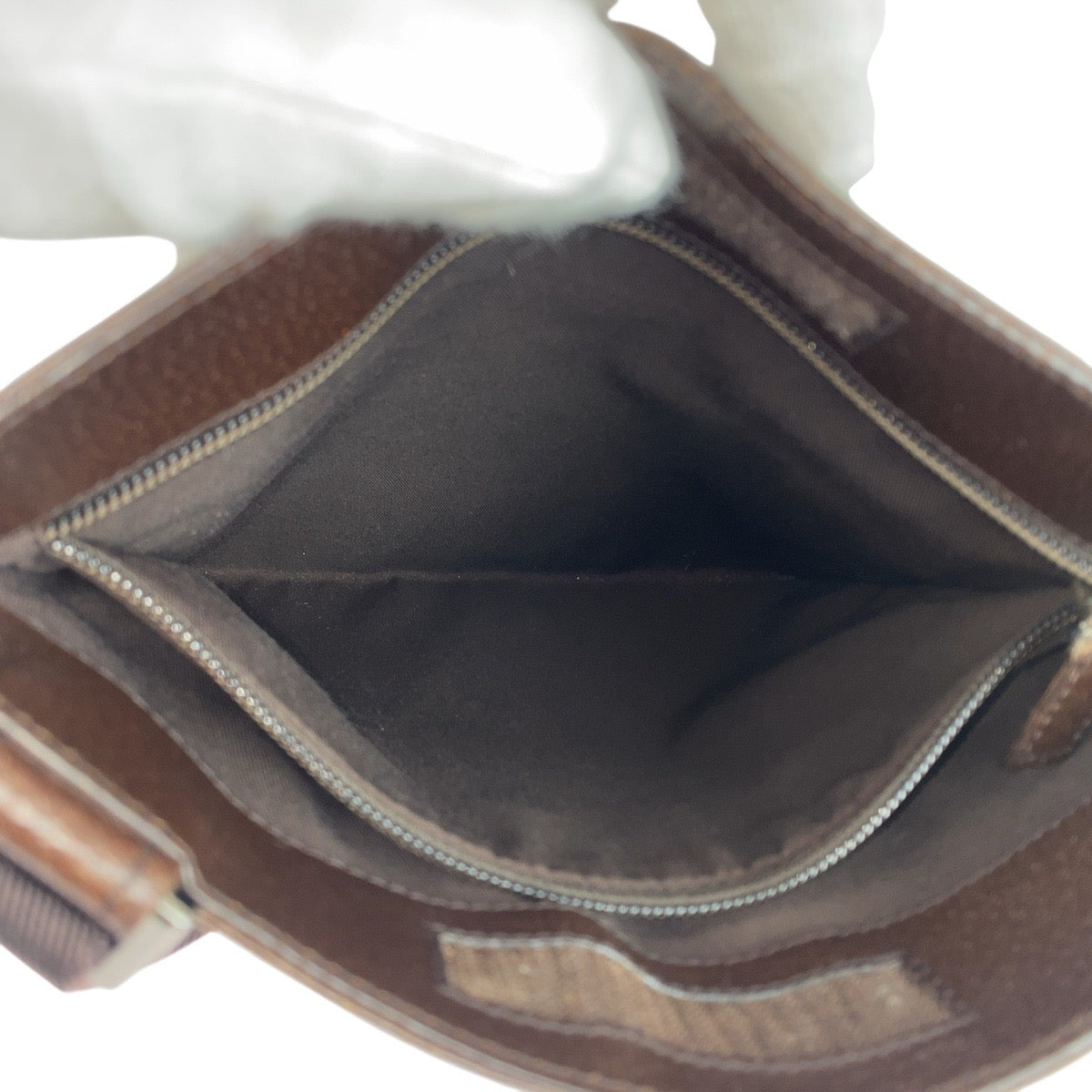 GUCCI Shoulder Bag 27639 GG canvas Brown Beige SilverMetal