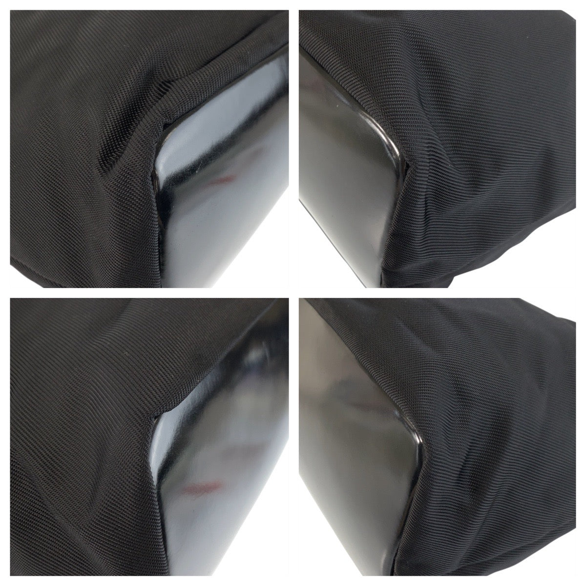 GUCCI Shoulder Bag 000 2214 0531 Nylon Black SilverMetal Bamboo