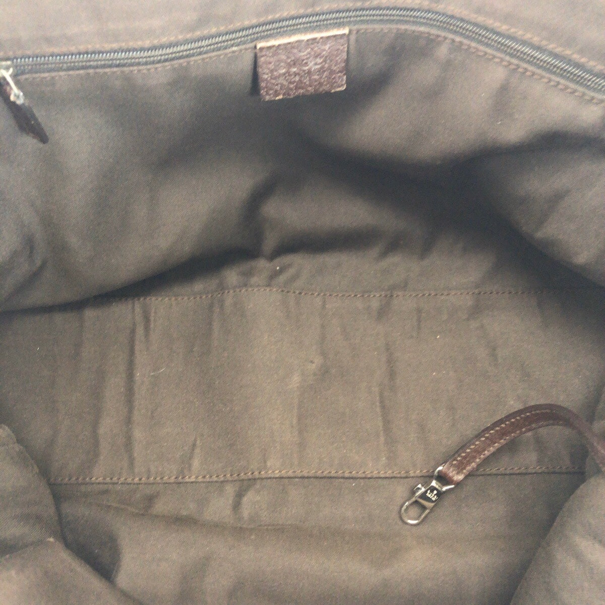 GUCCI Tote Bag 145758 GG canvas Beige SilverMetal Sherry line GG pattern