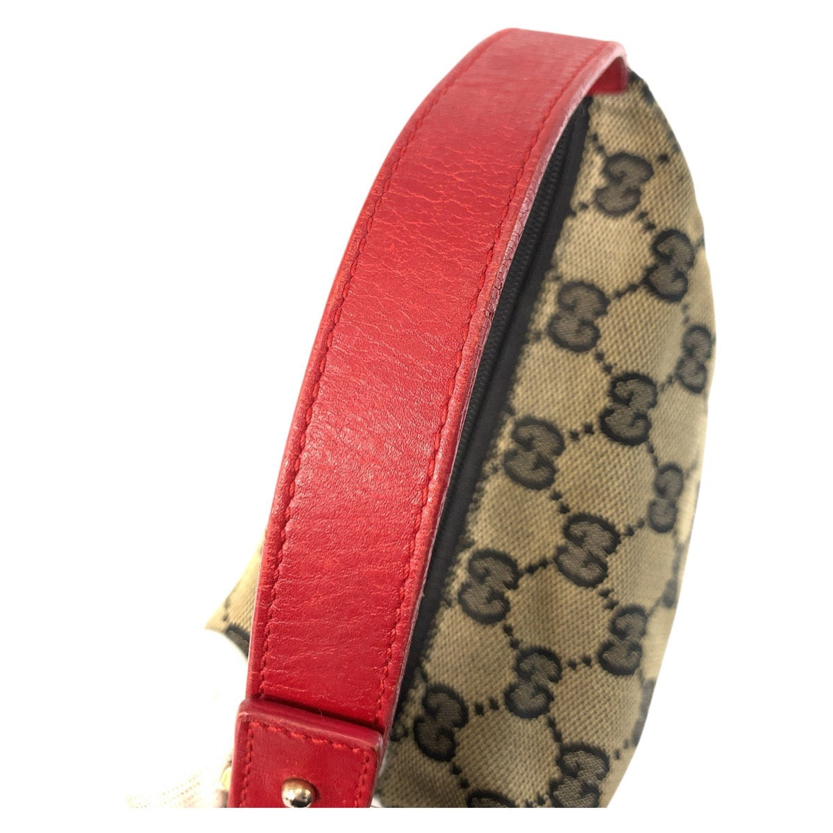 GUCCI Handbag 039 1147 GG canvas Beige red