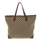 GUCCI Tote Bag 305585 GG canvas Beige brown gold