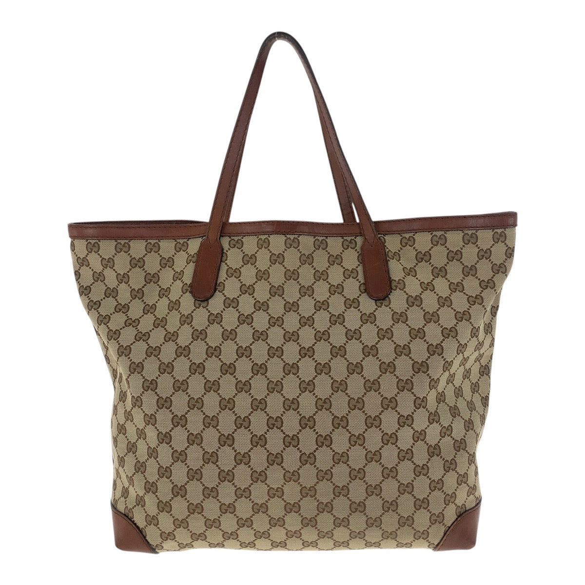 GUCCI Tote Bag 305585 GG canvas Beige brown gold