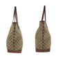 GUCCI Tote Bag 305585 GG canvas Beige brown gold
