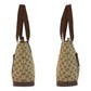 GUCCI Tote Bag 019 0402 GG canvas Beige Brown SilverMetal