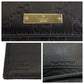 GUCCI Long Wallet Purse 244946 leather Black GoldMetal Guccisima