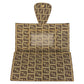 FENDI Long Wallet Purse 8M0032 PVC Brown Gold Metal Zucchino