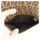 FENDI Long Wallet Purse 8M0032 PVC Brown Gold Metal Zucchino
