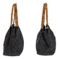 GUCCI Handbag 92708 GG canvas Black GoldMetal Bamboo