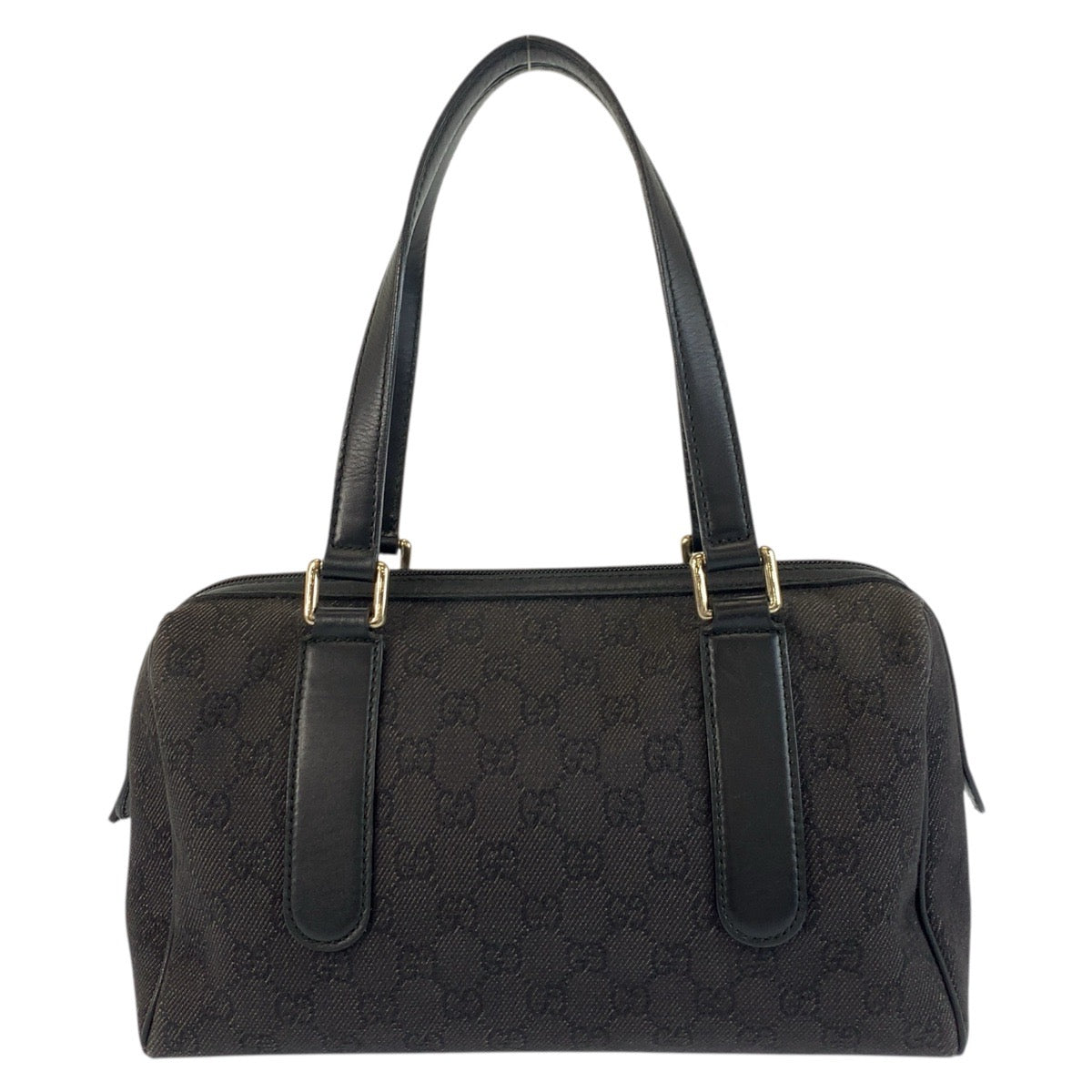 GUCCI Handbag 257289 GG canvas Black SilverMetal