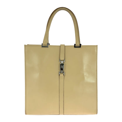 GUCCI Tote Bag 002 1064 leather Beige SilverMetal Jackie