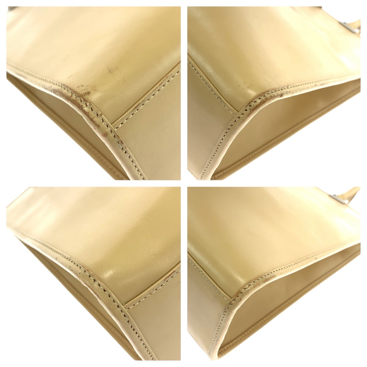 GUCCI Tote Bag 002 1064 leather Beige SilverMetal Jackie