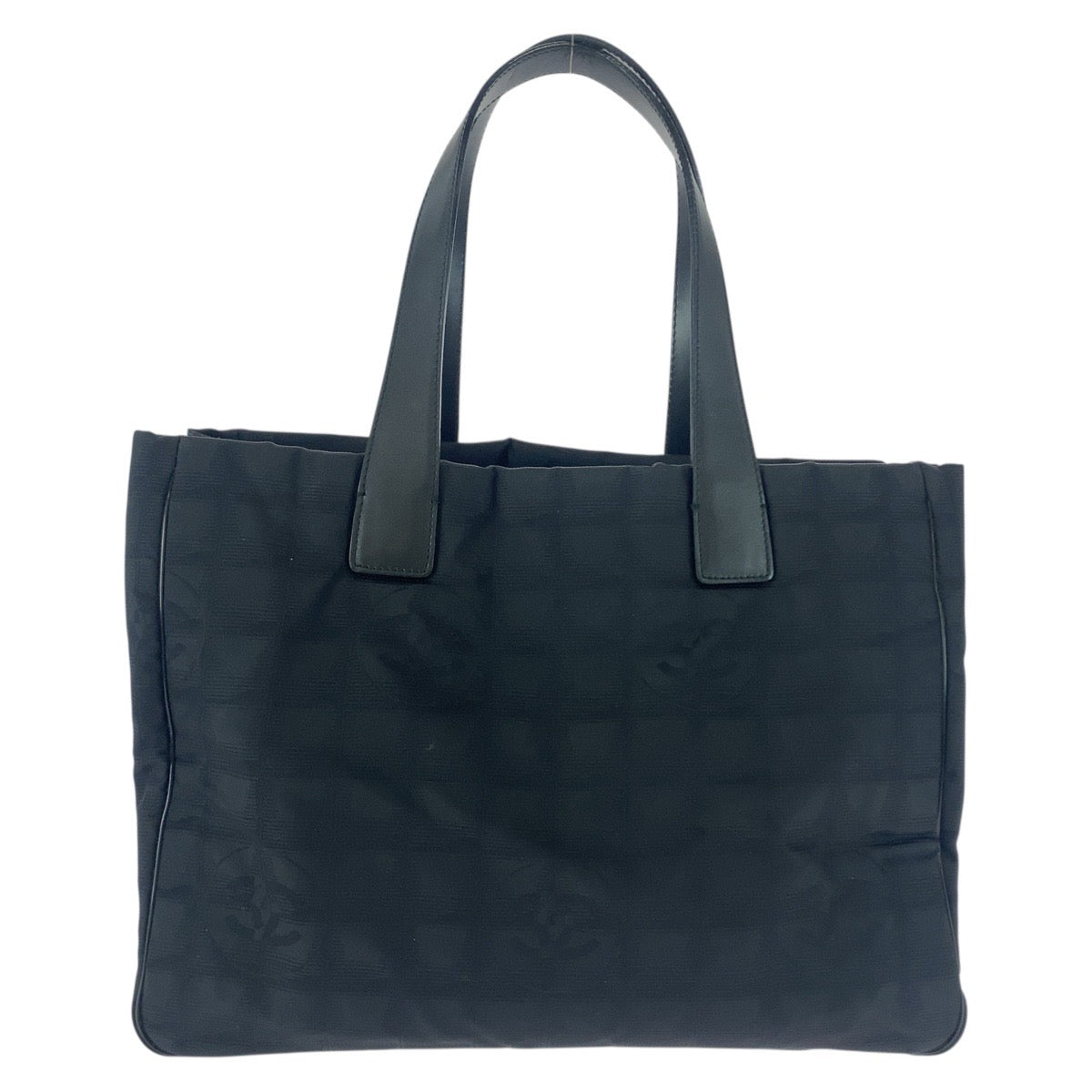 CHANEL Tote Bag Nylon Black GoldMetal New travel line Neutral Tote MM