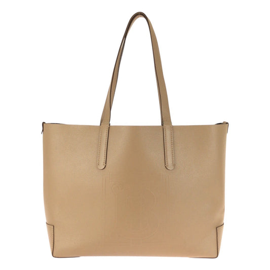 BURBERRY Tote Bag PVC Beige Gold Metal